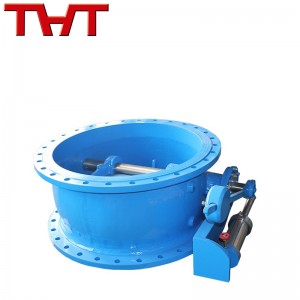 butterfly type tilting disc flange check valve with oil cylinder