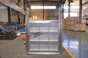 ss304 bevel gear operated wall type bidirectional sealing penstock gate