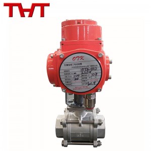 ss304 ss316 electric threaded end ball valve