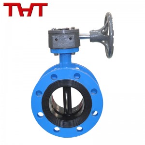 Manual resilient seat flanged butterfly valve