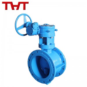 Double offset Butterfly valve with rubber seat