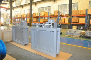 manual louver damper valve for flue gas