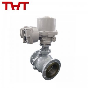 electric actuated flanged ball valve