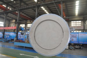 High temperature round Refractory Lined Damper Valve