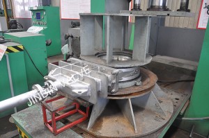 mkono gurudumu operesheni PN16 flange uhusiano SS304 kisu lango valve