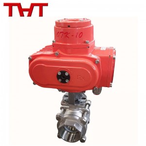 ss304 ss316 electric threaded end ball valve