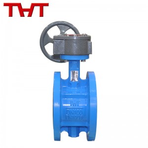 Manual resilient seat flanged butterfly valve