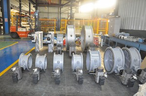 pneumatic a tawhio louver damper valve mo te hau rewharewha