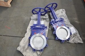 paceļams kāts Knife Gate Valve cilpas tips