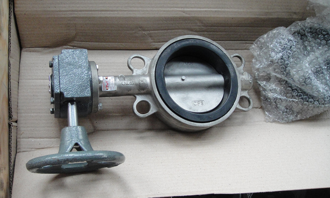 Stainless steel wafer butterfly valve