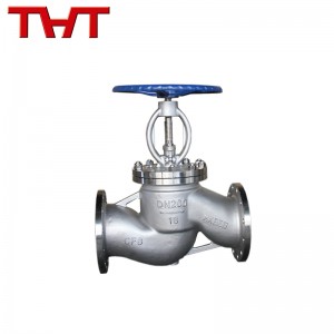 Stainless hlau flanged ntiaj teb valve