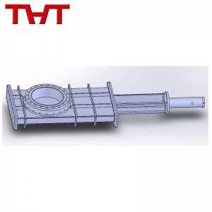 heavy duty double gate air sealed knife gate valve with airbag