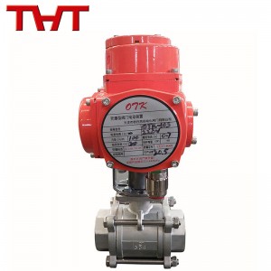 ss304 ss316 electric threaded end ball valve