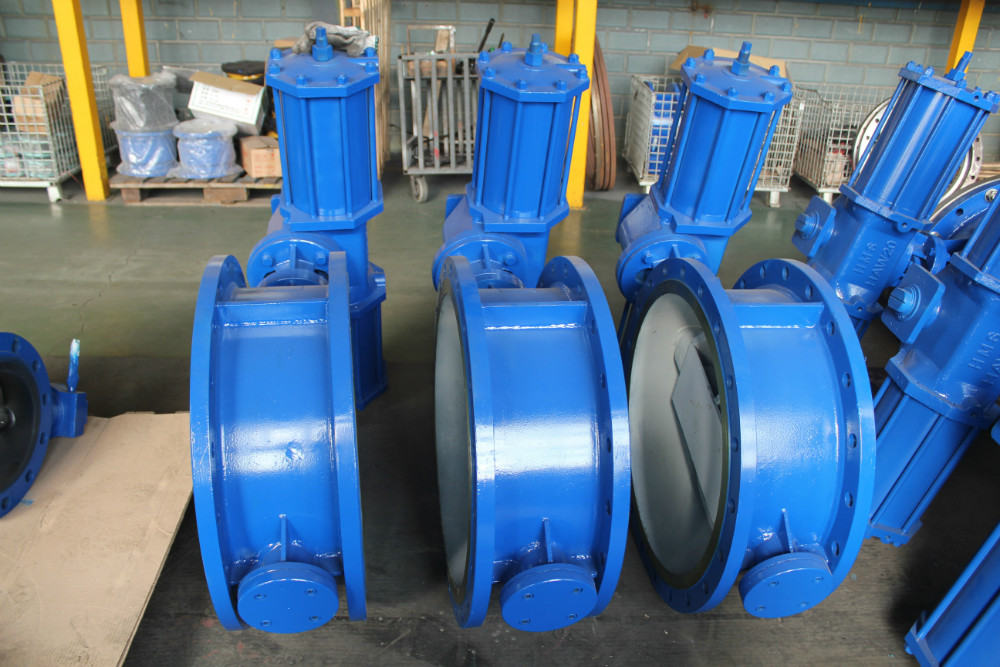 Pneumatic triple offset butterfly valve