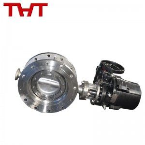 stainless steel electric hard sealing flanged butterfly valve