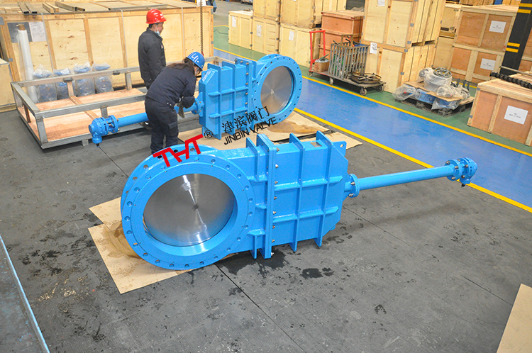 THT bi-directional flange ends knife gate valve