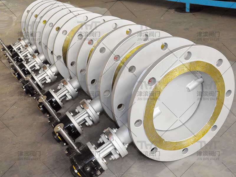The production of ventilated butterfly valves has been completed