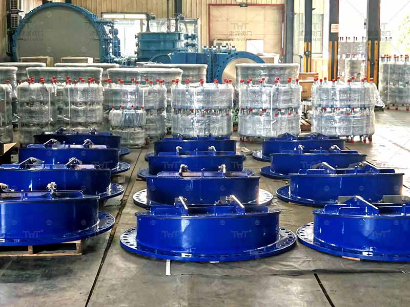 Carbon steel circular flap gate 4