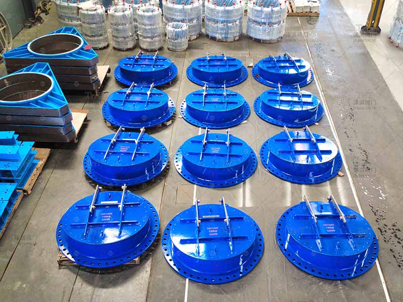 Carbon steel circular flap gate
