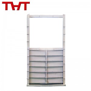 ประตูท่อส่งน้ำแบบหน้าแปลนสแตนเลสขนาดเส้นผ่านศูนย์กลางขนาดใหญ่