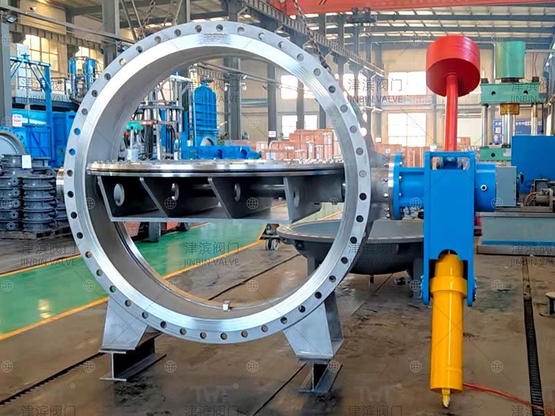 DN1800 hydraulic butterfly valve 1