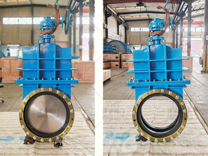 The DN600 bidirectional soft-sealed knife gate valve has been completed