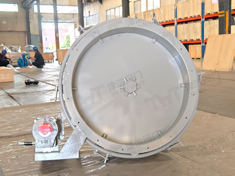 The DN806 carbon steel air damper valve has been dispatched