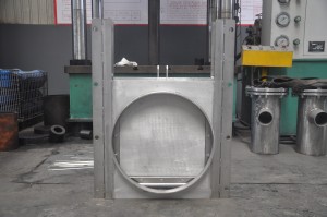 pneumatic wall mounted round type sluice gate valve