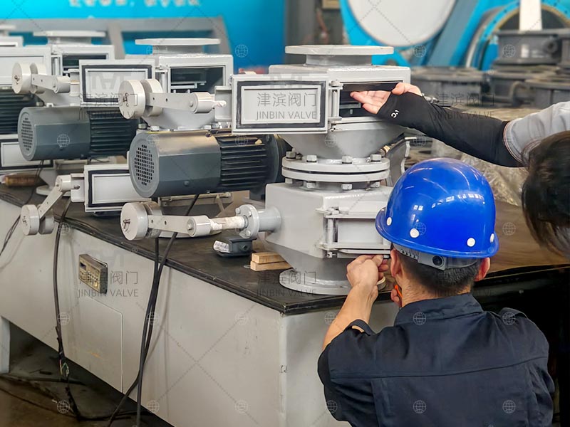 DN150 Double layer ash discharge valves pass zero-leakage factory test