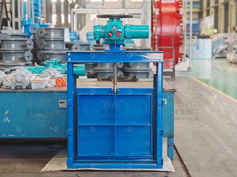 Electric channel penstock gate valve specially designed for water channels
