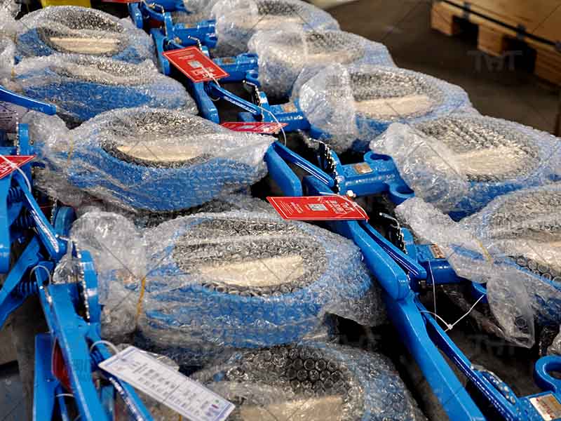 Handle butterfly valves are delivered