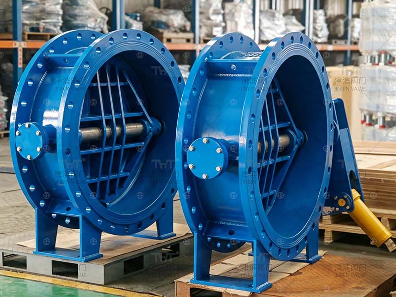 Hydraulic Counterweight Slow Closing Butterfly Valve 2