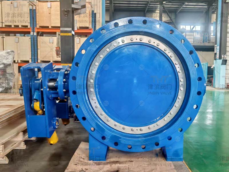 Hydraulic Counterweight Slow Closing Butterfly Valve 3