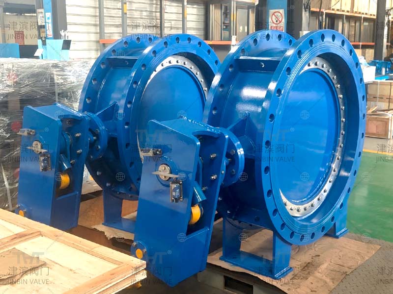 DN1000 Hydraulic counterweight slow closing butterfly valve