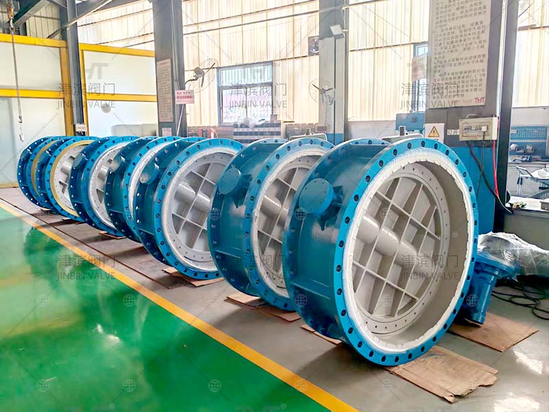 DN1200 Metal seated butterfly valves ready for shipment