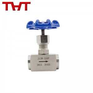 Internal thread needle valve