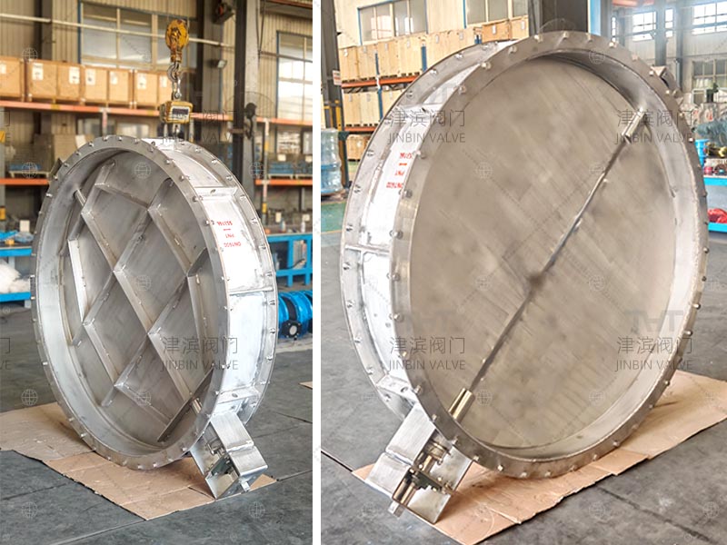 Stainless steel air dampers ready for overseas shipment