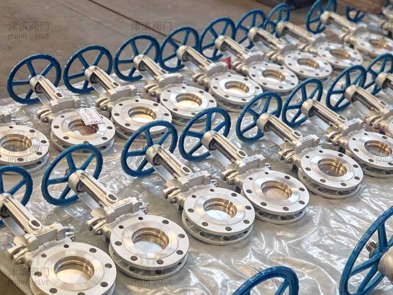 304 Stainless steel manual knife gate valve for slurry service