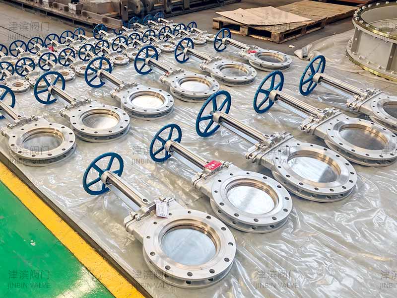Stainless steel manual knife gate valve