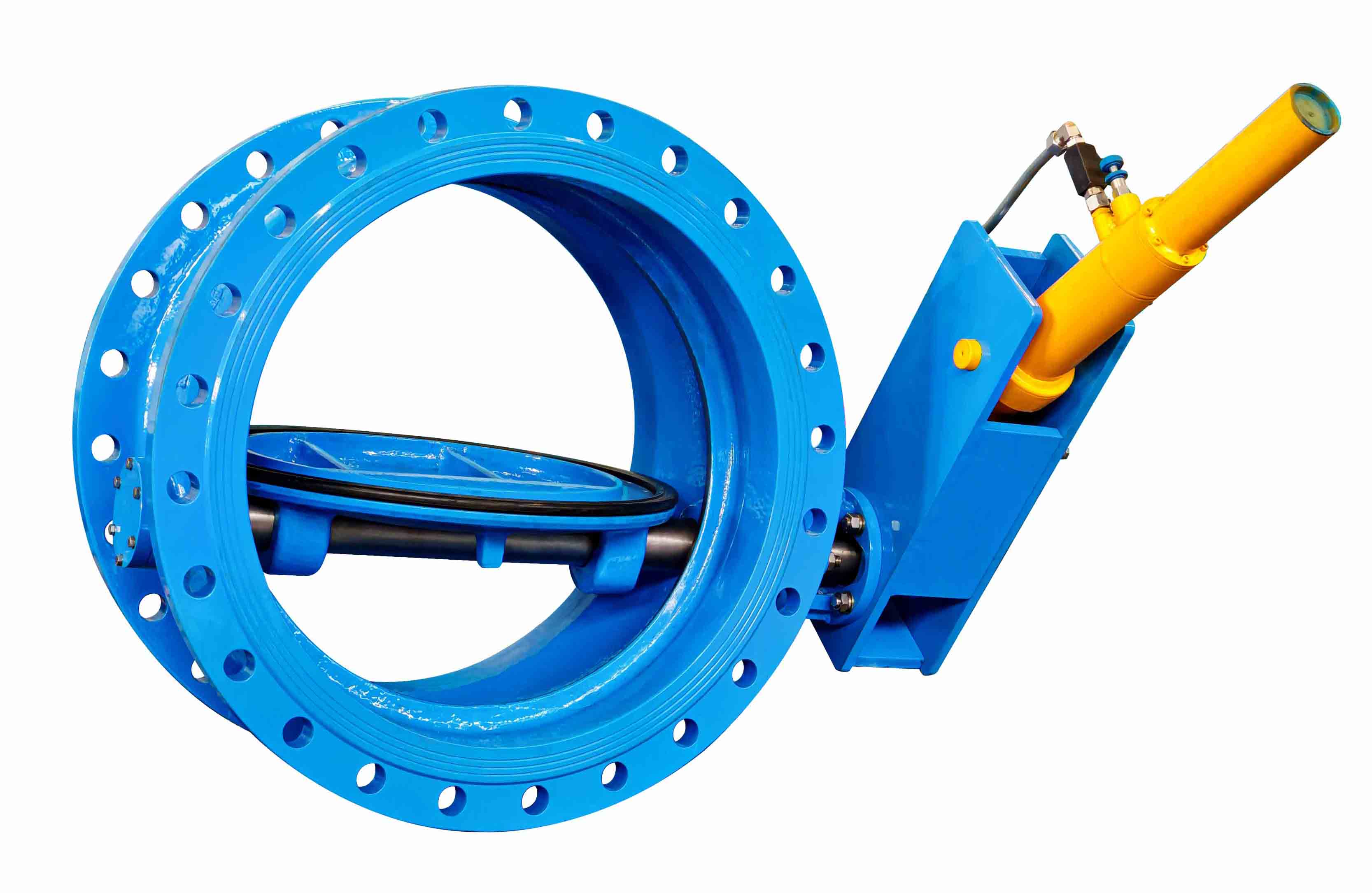 Tilting check valve with weight hammer 5