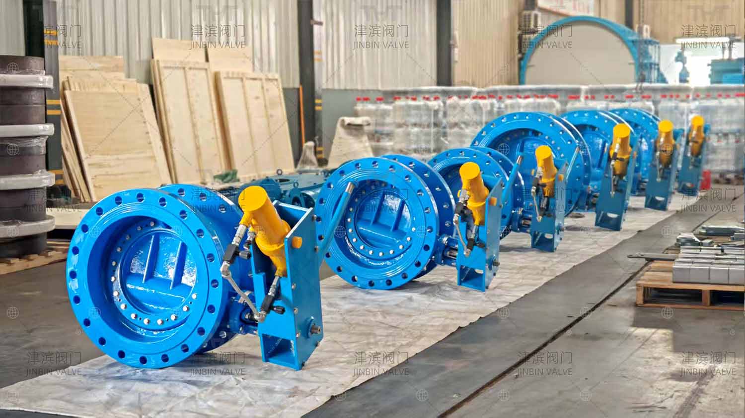 Tilting check valve with weight hammer 5