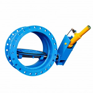 Tilting check valve with weight hammer