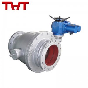 Electric discharge ash flange ball valve