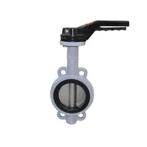 ʻano wafer ductile iron butterfly valve