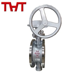 DN200 ສະແຕນເລດ eccentric flanged butterfly valve ໂຮງງານຜະລິດ