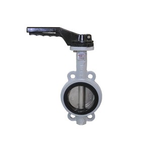 ʻano wafer ductile iron butterfly valve