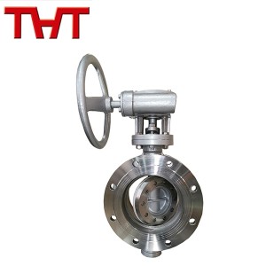 DN200 ສະແຕນເລດ eccentric flanged butterfly valve ໂຮງງານຜະລິດ