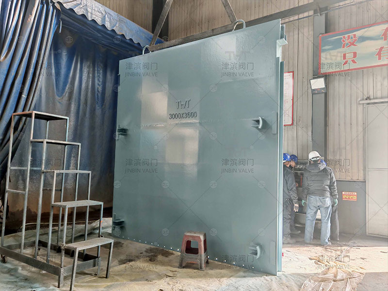 3000×3600 carbon steel penstock valve was successfully completed