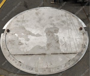 High temperature flue gas cement guillotine dampers