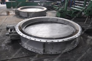 High temperature flue gas cement guillotine dampers